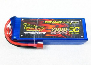 Giant Power LiPo 2600mAh 7.4V 65C T-plug